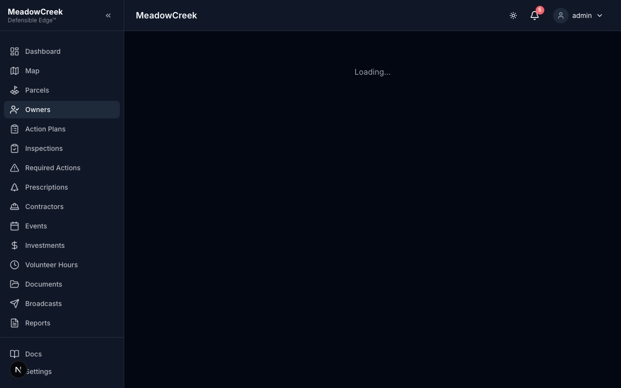 Owner detail page