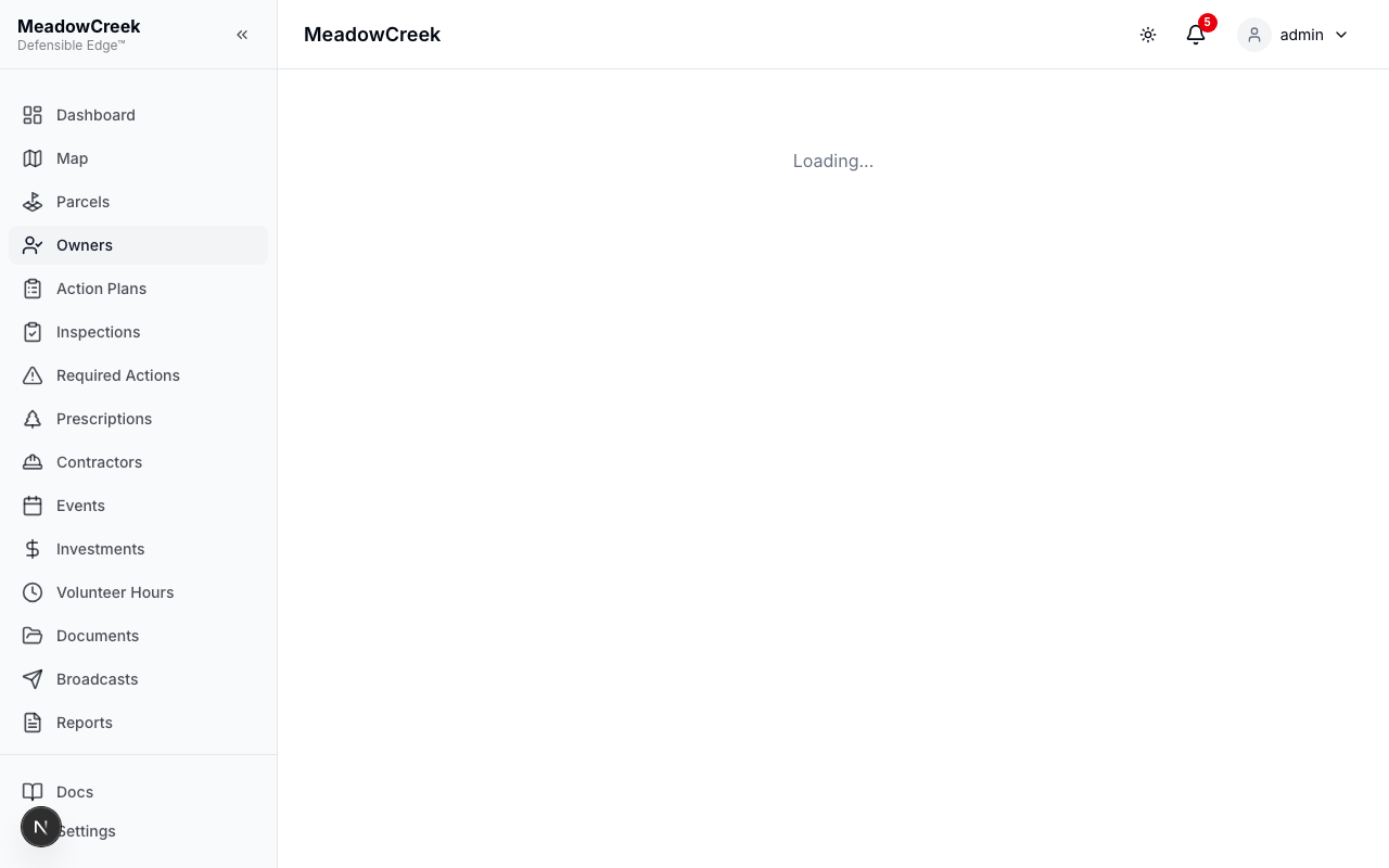 Owner detail page